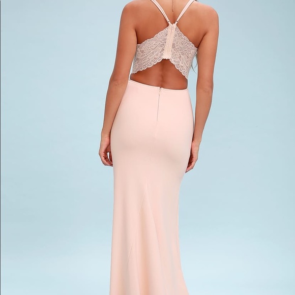 Lulus Love Story Maxi Dress in Blush - Picture 4 of 5